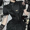FreestyleCrown Kawaii Lace-Up Gothic Shirt