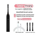 FreestyleCrown Electric Ultrasonic Toothbrush Six Speed Mode Home Soft Hair USB Charging Waterproof Adult Tooth Cleaner Automatic Couple Set-