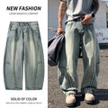 FreestyleCrown Mens Baggy Lantern Wide Leg Jeans