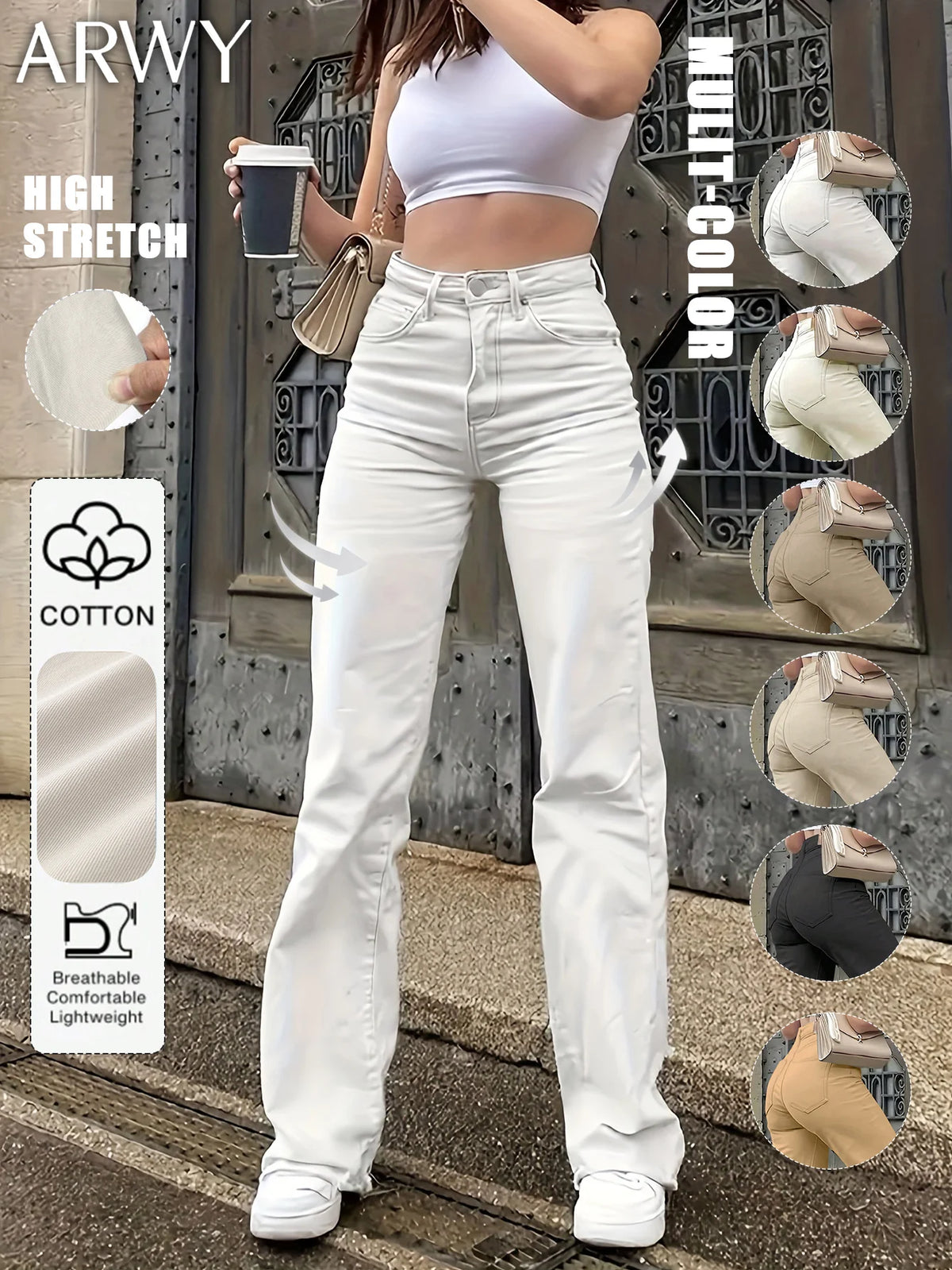 FreestyleCrown Women's White Jeans