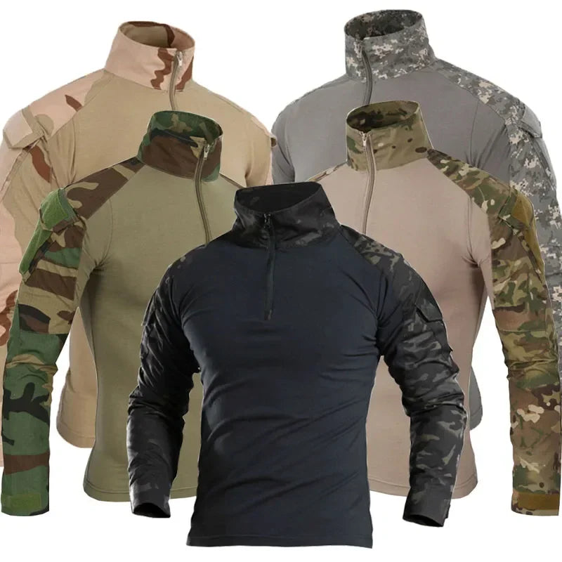 FreestyleCrown Tactical Camo Hunting Long Sleeve Tee