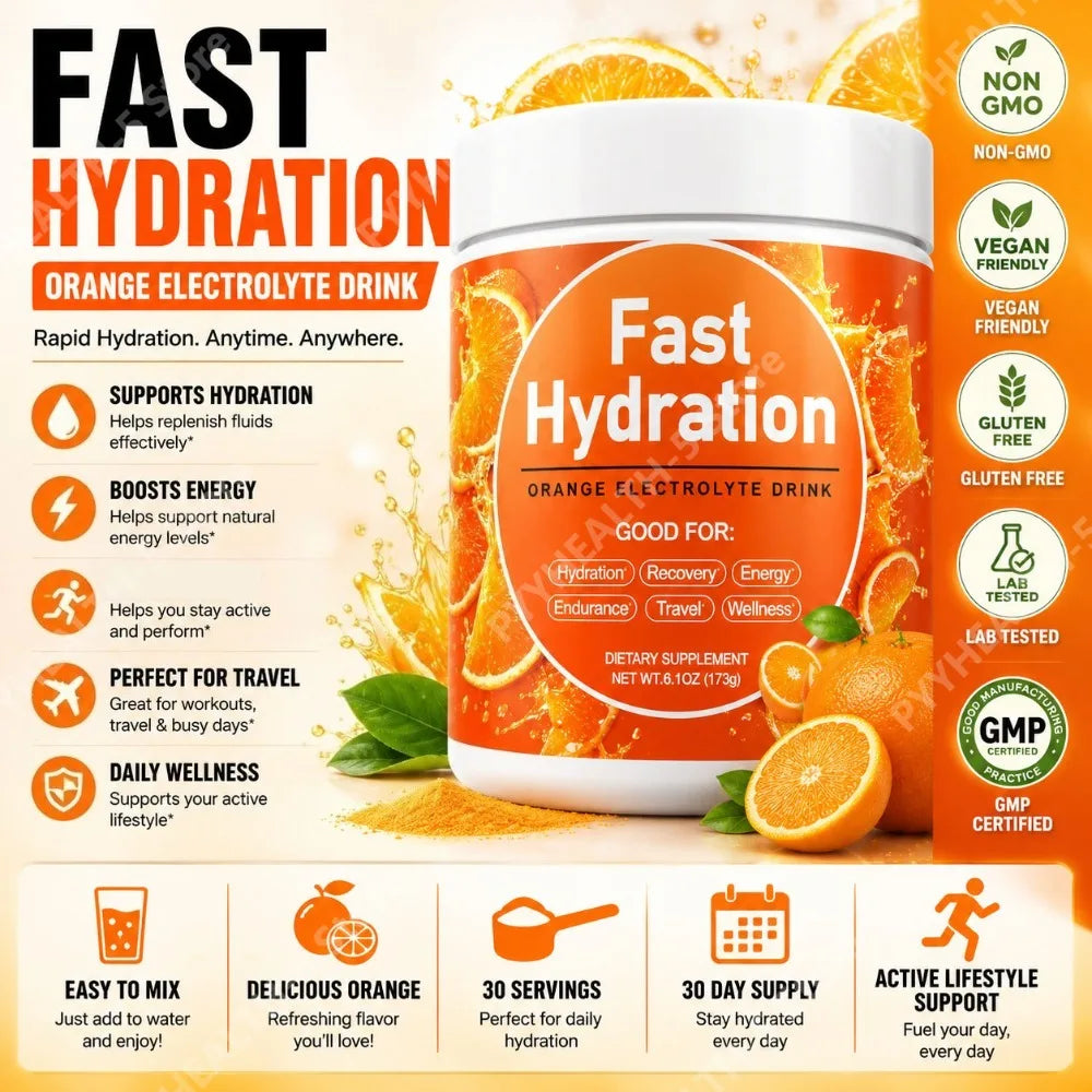 FreestyleCrown Watermelon Electrolyte Drink Powder with Sodium Potassium Magnesium Calcium Vitamin C B12 30 Servings Daily Hydration Support