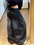 FreestyleCrown Womens Y2K Baggy Wide Leg Jeans