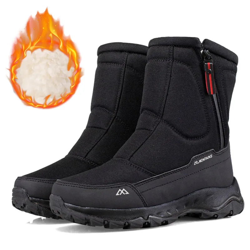 FreestyleCrown Mens Winter Waterproof Snow Boots
