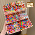 FreestyleCrown 555 Sets of colorful Hair Accessories, Perfect for Girls’ Everyday Outfits and Festive Gatherings.
