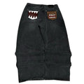 FreestyleCrown Mens Baggy Monster Embroidery Jeans