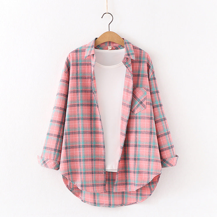 FreestyleCrown Womens Cotton Flannel Blouse