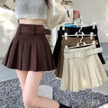 FreestyleCrown Womens Corduroy Pleated Midi Skirt