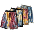 FreestyleCrown Mens Tie-Dye Drawstring Shorts