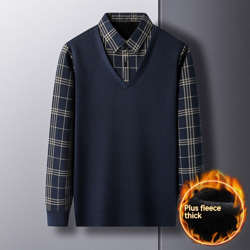 FreestyleCrown Mens Fleece-Lined Thermal Top