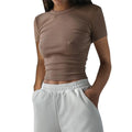 FreestyleCrown Women's Dark Brown Baby Tee