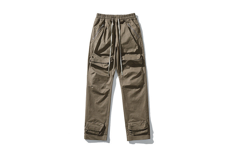 FreestyleCrown Mens Drawstring Ankle Cargo Pants