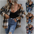 FreestyleCrown Womens Flannel Plaid Shacket