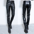 FreestyleCrown Men's Black Leather Pants