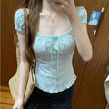 FreestyleCrown Womens Bubble Sleeve Top