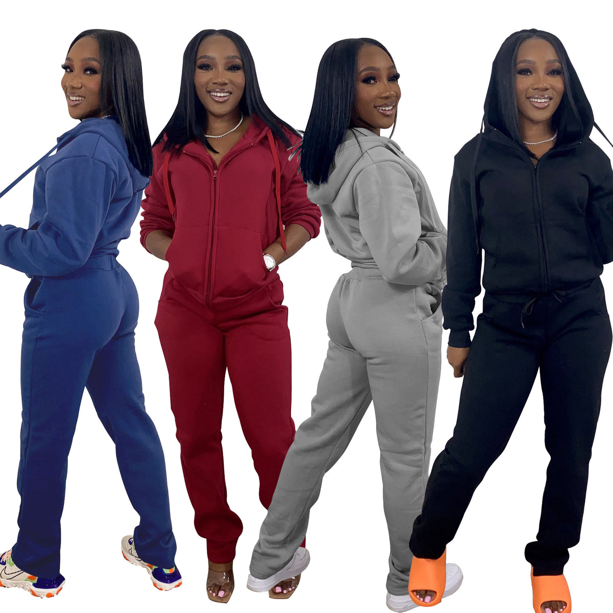 FreestyleCrown Womens Sweatsuit Set 2-Piece