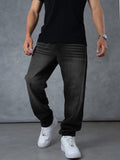 FreestyleCrown Men's Black Baggy Jeans