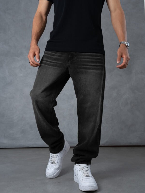 FreestyleCrown Men's Black Baggy Jeans