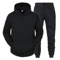 FreestyleCrown Men's Black Hooded Sweat Suit