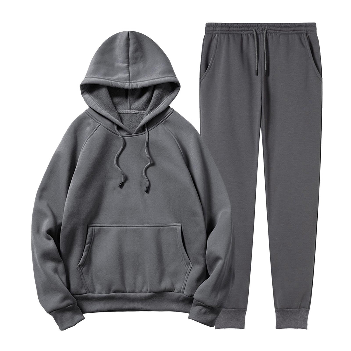 FreestyleCrown Men's Grey Hooded Sweat Suit