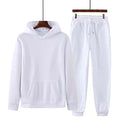 FreestyleCrown Men's White Hooded Sweat Suit