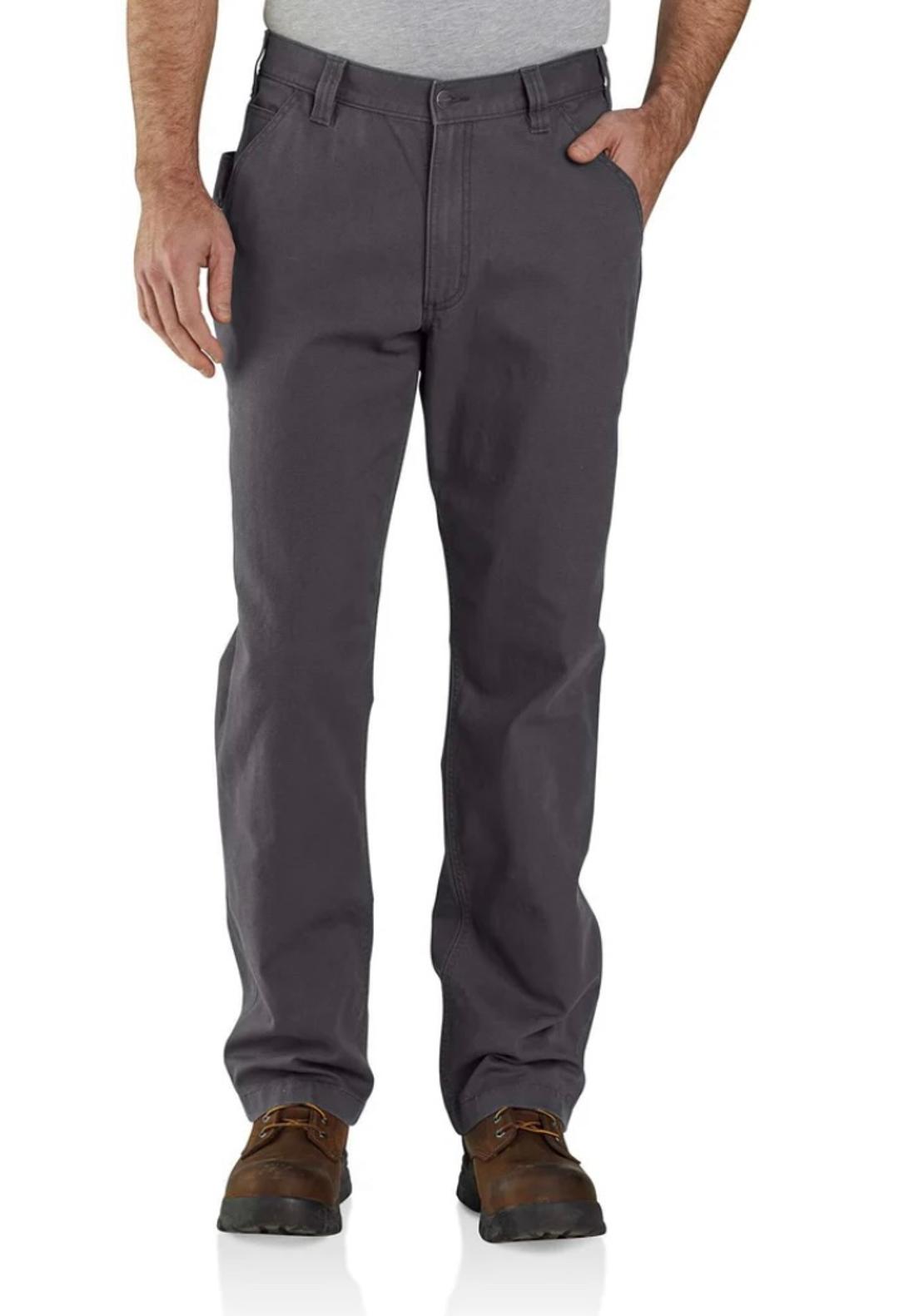 FreestyleCrown Men's Canvas Work Pants Grey