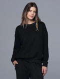 FreestyleCrown Women's Solid Black Sweatshirt