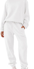 FreestyleCrown Women's White V-Neck Tracksuit